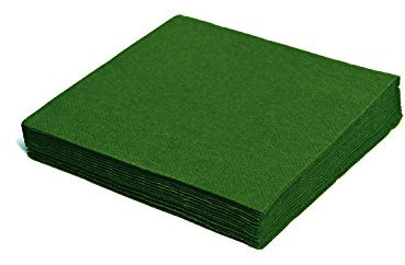 SWS-Schüler Napkins 1-Ply 33 x 33 cm Dark Green [Pack of 100]