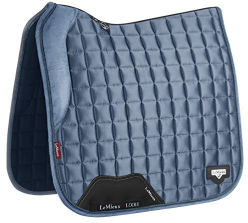 LeMieux Satin Dressage Schabracke, Ice Blue Loire Memory Square, L
