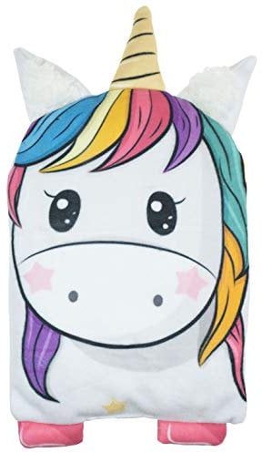 Kirschkernkissen Tier Kinder-Wärmekissen Wärmflasche für Babys Thermo-Kissen gefüllt mit Kirschsamen lindert Bauchschmerzen und Blähungen Einhorn [088]