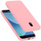 Cadorabo Hülle kompatibel mit Samsung Galaxy J5 2017 Hülle Silikon Handyhülle für Galaxy J5 2017 Case aus flüssigem Silikon- Kratzfeste und stoßfeste dünne TPU Schutzhülle - Liquid PINK