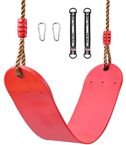 Balançoire élastique pour enfant, en U doré Eva Soft Board avec boucle de connexion, sangle de connexion, charge maximale de 150 kg, pour jardin, intérieur et extérieur