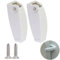 letuxaamz Fermaporta per camper, porte e finestre, 2 pezzi, colore bianco