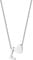 JewelryWe Buchstaben Herz Kette Damen: Silber Edelstahl Buchstabenkette Initiale Halskette mit Anfangsbuchstaben Alphabet L Herz Anhänger Namen Kettenanhänger Initialschmuck Geschenke Mädchen Freundin