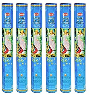 Grenadine Boutique - Hem Encens Bâtonnets Religieux - Lot de 6 Boîtes de 20g Ange Gardien