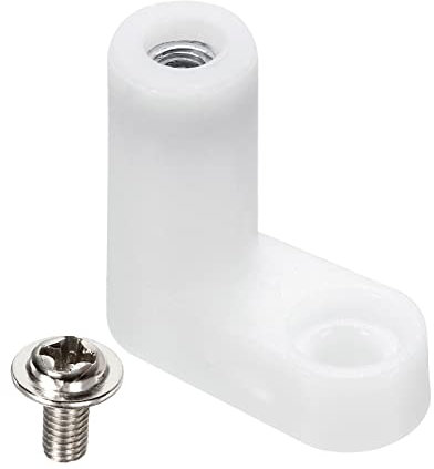 PATIKIL PCB Board Mounting Feet, 15 Pack L Type Insulated PCB Spacer Plastic Motherboard Standoffs Foot Spacer with Screws