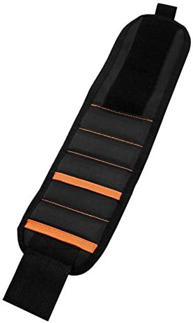Magnetisches Armband 10 Magnete 2 Taschen Magnetischer Handgelenks Werkzeug Halter für Halte Schrauben für Handy Man Tech Geek Mechanic