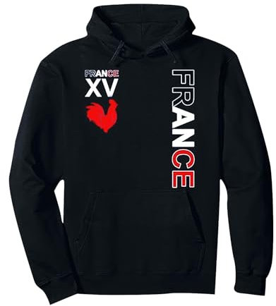 Letter54 Sweat Rugby France 2023 à Capuche pour Homme et Femme - Manches Longues - Coupe du Monde De Rugby 2023 France