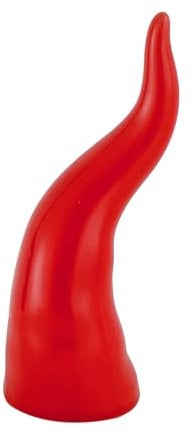 Baroni Home Corno Portafortuna Napoletano in Ceramica Colorata, Soprammobile Tipico, Cornetto Decoraivo, Amuleto (M, Cornicello)