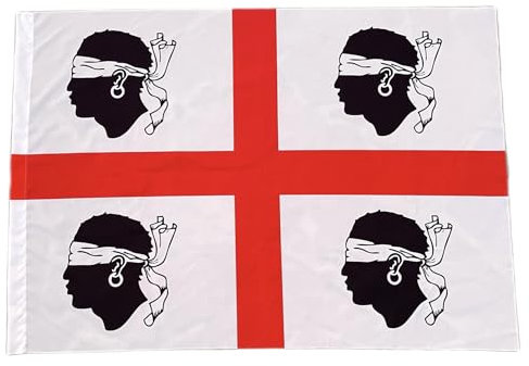 BANDIERA 4 MORI SARDEGNA BENDATI Grande Misura cm. 100 x 143 BG4M