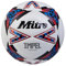 Mitre Impel Futsal Fußball | Indoor-Fußball | sprunggedämpft, Weiß/Schwarz/Leibchenrot, 4