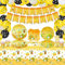 152 Stück Biene Party Supplies Honig Bee Dekorationen Biene Themed Geburtstag Geschirr und Ballons für Baby-Dusche Geschlecht Reveal Kinder Geburtstag Party Supplies dient 20