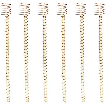 Rurunklee Electroculture Plant Stakes | 6 Pack 12 Copper Wire Gardening Antenna | Boosts Plant Growth, Supports Various Plants, Easy Installation