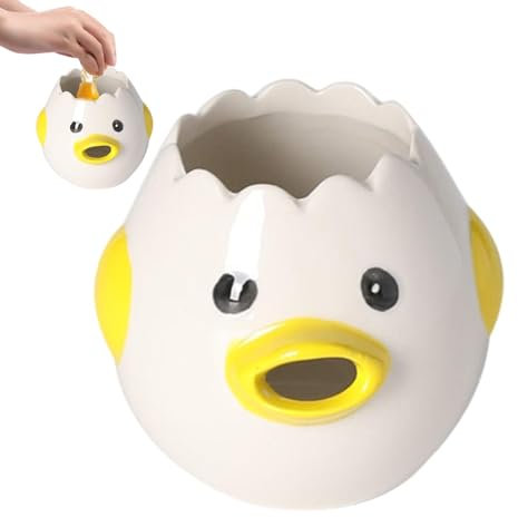 Egg White Separator,Cartoon Egg White Separator - Cute Vomiting Chicken Egg Yolk White Separator, Practical Household Small Egg Filter Splitter for Home Kitchen