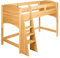 BioKinder Hochbett Kinderbett Noah aus Bio-Erlenmassivholz, mit Treppenleiter, Betthöhe 140 cm