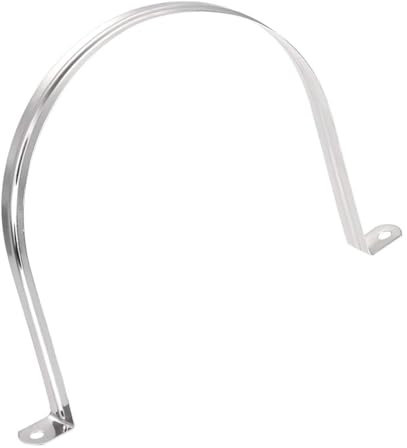 MACHSWON 150mm(5.9) Rigid Pipe Strap 2 Holes U Bracket Cable Clamp, 201 Stainless Steel Tension Tube Clip Conduit Clamp Hanger 4pcs