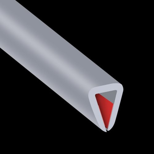 Bordure en caoutchouc, bordure flexible pour bords tranchants, protection de bord en U de 5 mm, protections de bords autocollantes pour contreplaqué, verre, verre flexible et pièces en tôle, 6 m