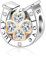 Alstiva Vierblättriger Kleeblatt-Hufeisen-GlücksCharm 925 Sterling Silber 5A Zirkonia Charm Anhänger für Armband Charm Bead Pendant für Europäische Armbänder Halsketten Schmuck Geschenk für Damen