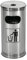 WESCO Standascher mit Pictogram aus pulverbeschichtetem Edelstahl, 15 Liter Volumen, abnehmbare Ascherschale, inkl. Einsatz