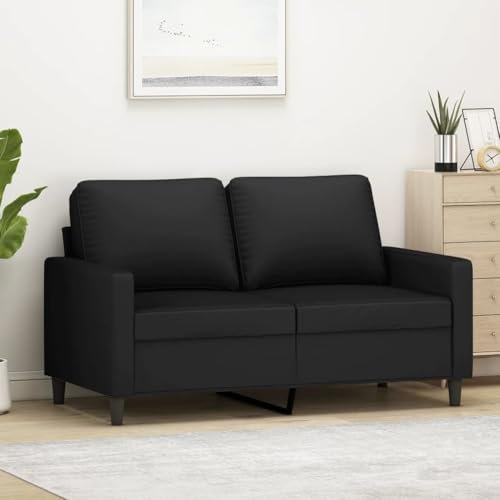 ShGaxin 2-Sitzer-Sofa Schwarz 120 cm Samt, Loungesofa, Sofas & Couches, Relaxsofa, Couch für Wohnzimmer, 359194