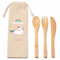 Unicorno 5 Set Posate Bambino da 3 Pezzi con Confezione di cotone naturale Include forchetta coltello e cucchiaio Personalizzati con Nome Idea Regalo Bambini Set Pappa Bimbi per feste monouso