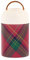 Red and Green Christmas Line - Tarro de acero inoxidable aislado al vacío con cuchara para bebidas infantiles, 17 onzas