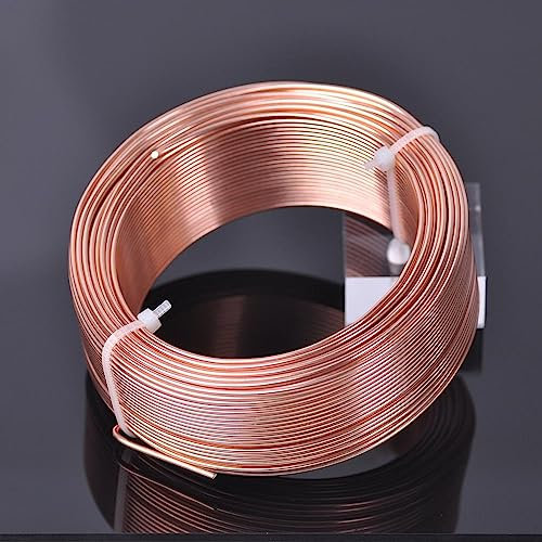 VONCYKI 1 rollo grande de 0,8 mm/1 mm/1,5 mm/2 mm/2,5 mm/3 mm, alambre de metal suave de aluminio para hacer joyas (cobre, 2,5 mm (19 metros))