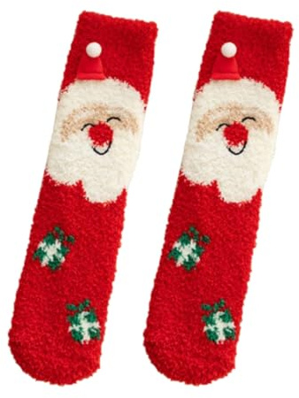 Herrensocken 43-46 Unisex Pflanzen Weihnachtssocken Unisex Kuschelsocken Geschenke Weihnachtssocken Unisex Pflanzen Niedlich Weihnachtssocken Schlafsocken für Weihnachten als Geschenke
