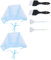 DRESSOOS Haar-highlighting-kappe Mit Pinsel 6-teiliges Set Zum Einfachen Färben Und Stylen
