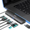 HODO USB C Hub HDMI Adapter für MacBook, Mac Air Pro Zubehör 8 in 2 mit 4K 60Hz HDMI,Thunderbolt 3 Port, USB C, USB 3.0/2.0, SD und TF Kartensteckplatz für M4 M3 M2 M1 2024-2018, kompatible mit Hülle