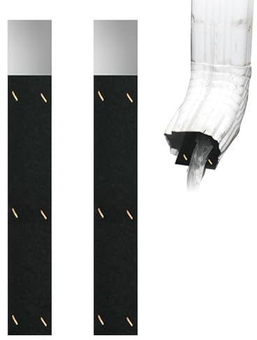 Adjustable Gutter Noise Dampener,2 Pack Rain Gutter Downspout Silencer,2.56/3.54in Gutter Silencer Insert,Portable Drainage Ditch Dampener Water Guard for Outdoor,Park,Patio,Yard