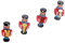 HEALSOPTHY Mini-Trommel-Ornamente Hölzerne Musiker-Puppen-Requisiten Für Foto-Requisiten Spielzeughaus-zubehör