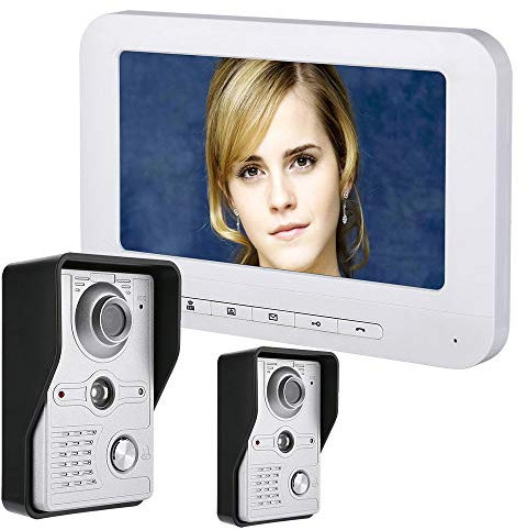 HD 700TVL Camera Doorbell Kit Home 7 Inch LCD Video Doorbell Intercom Kit With,A,C