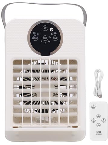 Aire Acondicionado Portátil, Humidificador de Ventilador 700 Ml de Tanque de Agua, 7 Color USB USB de bajo Ruido Mini Habitante AC Ventilador para Dormitorio, Oficina