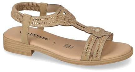 Valleverde 55403 Sportsandalen für Damen, Kunstleder, großer Absatz, 3 cm, Sohle Polyurethan