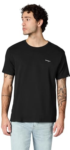 Ragwear Herren Boxy T-Shirt aus GOTS-zertifizierter Bio-Baumwolle (Heavy Weight) mit Rippkragen und Skateboard-Stickerei Samms I GOTS YOUMODO S-4XL