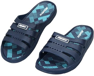 JOMIX Ciabatte Uomo Antiscivolo Doccia Sandali Uomo Estivi Leggeri EVA Ciabatte Piscina Mare Comode Asciugatura Rapida Scarpe Casa Uomo Blu Navy 42