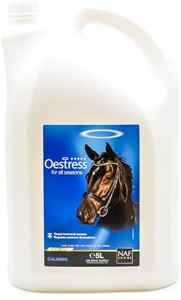 NAF Five Star Oestress Liquid 5L – Hormonal Support Supplement for Mares – With Chasteberry, Magnesium & Soothing Herbs – Promotes Calm Behaviour & Seasonal Comfort