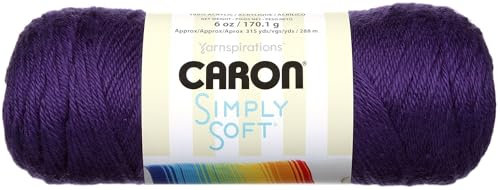 Bulk Buy: Caron Simply Soft Yarn Solids (3-Pack) Purple H97003-9781