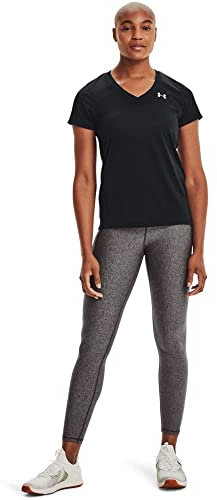 Under Armour Women Tech Short Sleeve V - Solid, Ladies T Shirt Made of 4-Way Stretch Fabric, Ultra-light & Breathable Running Apparel for Women