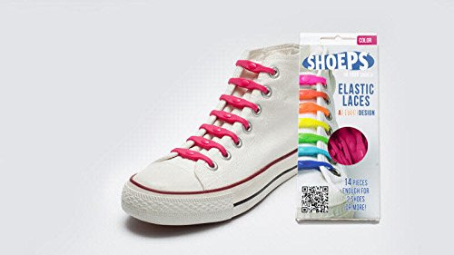 Shoeps Premiers Pas Schnürsenkel für Schuhe fuchsia Einheitsgröße