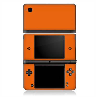 DeinDesign Skin kompatibel mit Nintendo DSi XL Folie Sticker einfarbig orange Farbe
