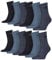 PUMA Unisex Short Crew Socken Basic Sportsocken 12er Pack, Größe:47-49;Farbe:Denim Blue (460)