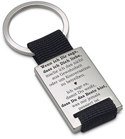 Lieblingsmensch Schlüsselanhänger Modell: Wenn ich dir sage… - Textil