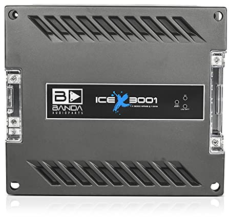 Banda Audioparts Ice X 3001-1 Channel 3000 Watts RMS 1 Ohm Car Amplifier
