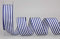 finemark Dekoband Stripes BLAU 25 mm x 25 m Rolle Streifen Geschenkband Schleifenband Stoffband gestreift elegant Geschenkverpackung Geburtstag Ostern Dekoration Maritim Band Karten