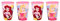 Theonoi - 4 bicchieri per bambini, 260 ml/a scelta: Minni, My Little Pony, Frozen, Paw Patrol, Sofia la Principessa, in plastica senza BPA, regalo per bambina principessa