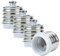 INTIRILIFE E40 auf E27 Lampensockel Adapter in Weiss - 4X Lampenadapter zum Umformatieren von E40 auf E27-4er Set Konverter für Lampenfassung für Glühbirnen, LED, Halogen, Energiesparlampen