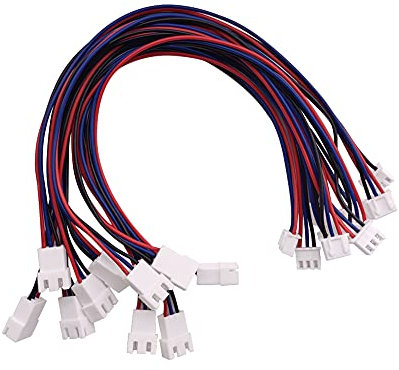 YIXISI 10 PCS JST-XH 2S LiPo Battery Balance Charger Extension Wire Cable, JST Plug Connector 220mm, Balance Charging Extension Wire Cable Lead Adapter for RC Drone DIY