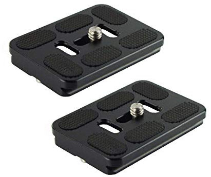 Harwerrel 60mm Quick Release Plate Fits Arca-Swiss Standard for Camera Tripod Ballhead (Pack of 2)