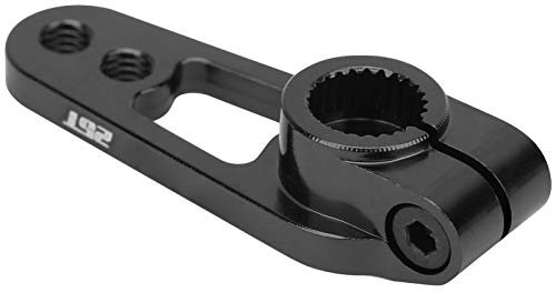 Dilwe RC Servo Arm, 25T Lenkgetriebe Arm für 1/8 1/10 RC Car Upgrade Ersatzzubehör(schwarz)